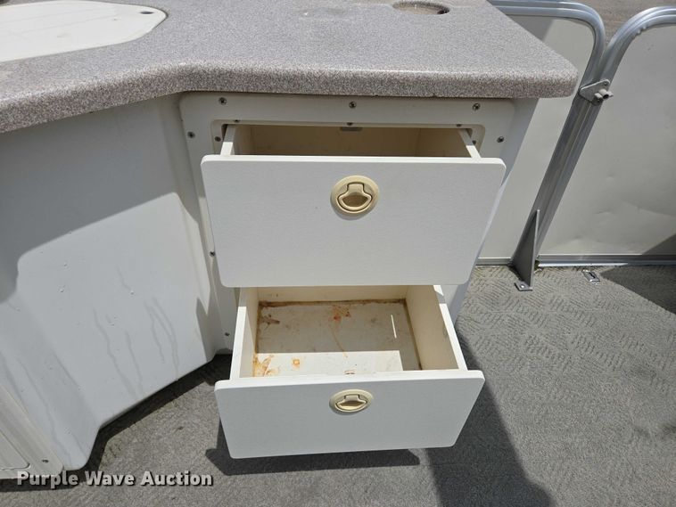 image for item ED2088 2003 Tracker Party Barge 27 I/O boat