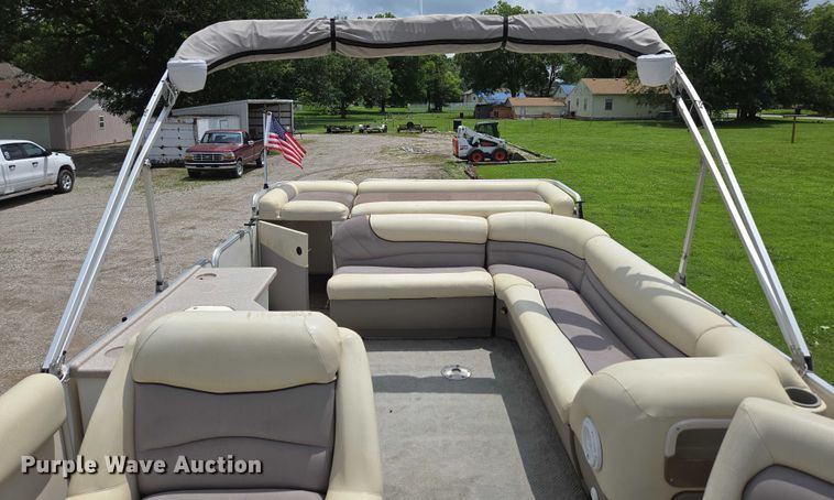 image for item ED2088 2003 Tracker Party Barge 27 I/O boat