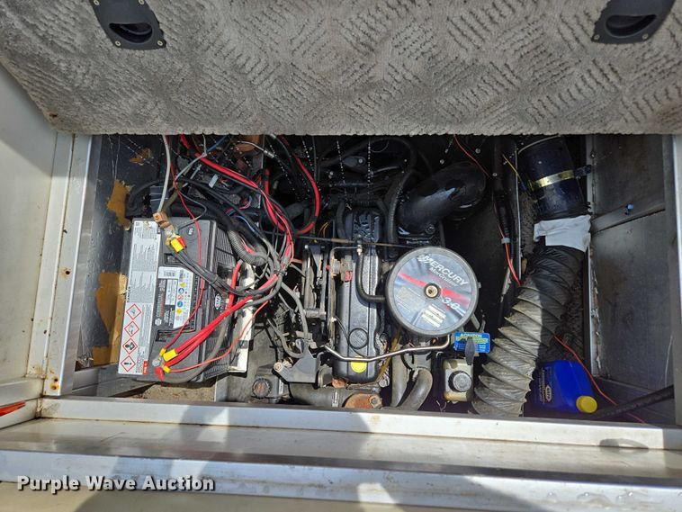 image for item ED2088 2003 Tracker Party Barge 27 I/O boat