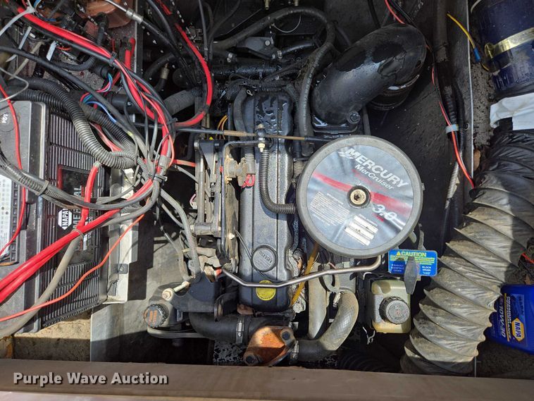 image for item ED2088 2003 Tracker Party Barge 27 I/O boat