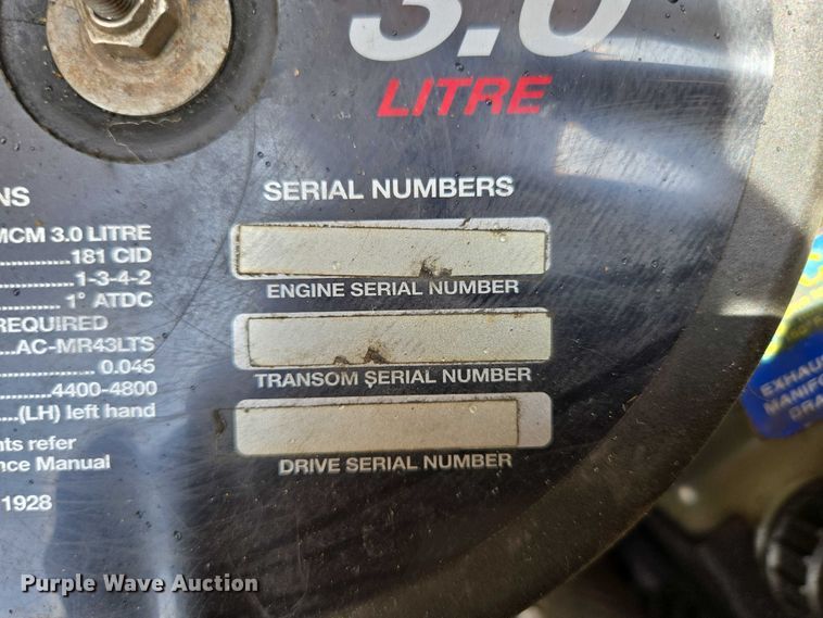 image for item ED2088 2003 Tracker Party Barge 27 I/O boat