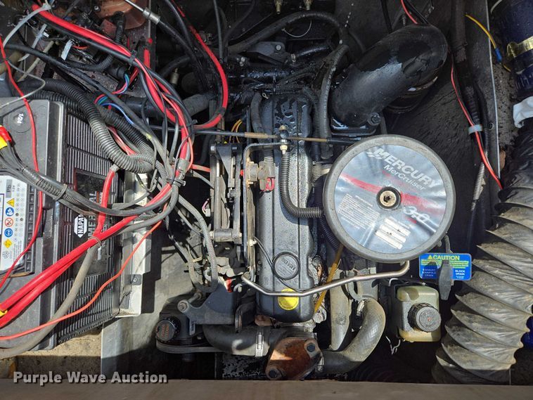 image for item ED2088 2003 Tracker Party Barge 27 I/O boat