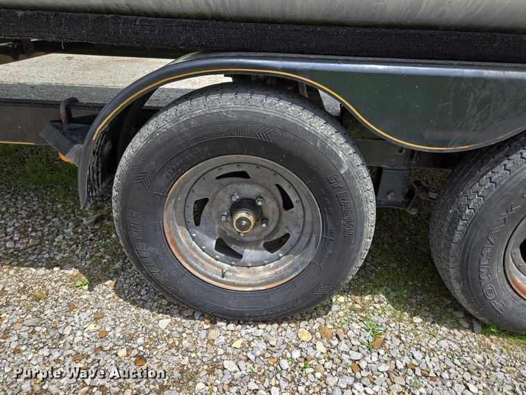 image for item ED2088 2003 Tracker Party Barge 27 I/O boat