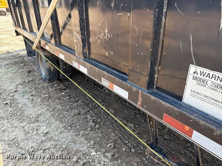 image for item ED5725 2011 Big Tex 25DU-20 dump trailer
