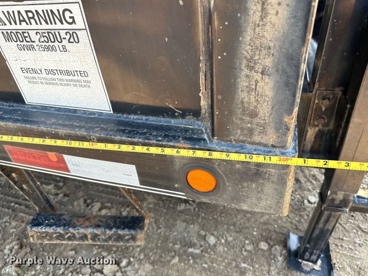 image for item ED5725 2011 Big Tex 25DU-20 dump trailer