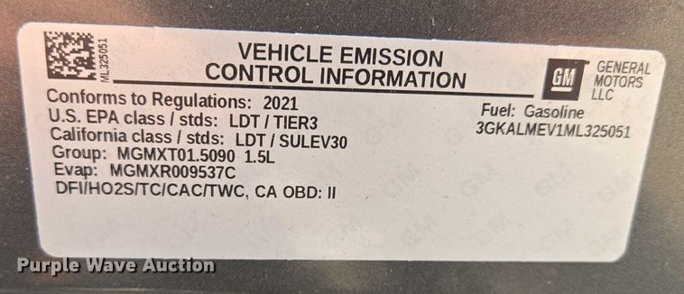 image for item EF1499 2021 GMC Terrain SUV