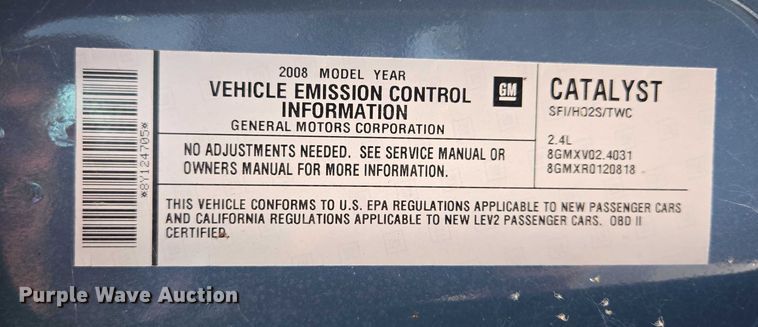 image for item EF1510 2008 Saturn Sky convertible