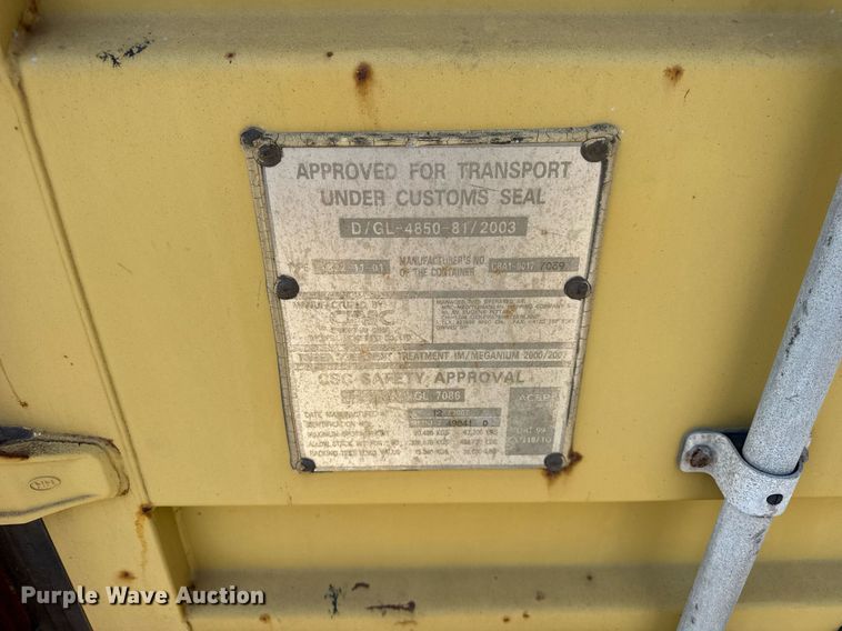 image for item EF2011 CIMC shipping container