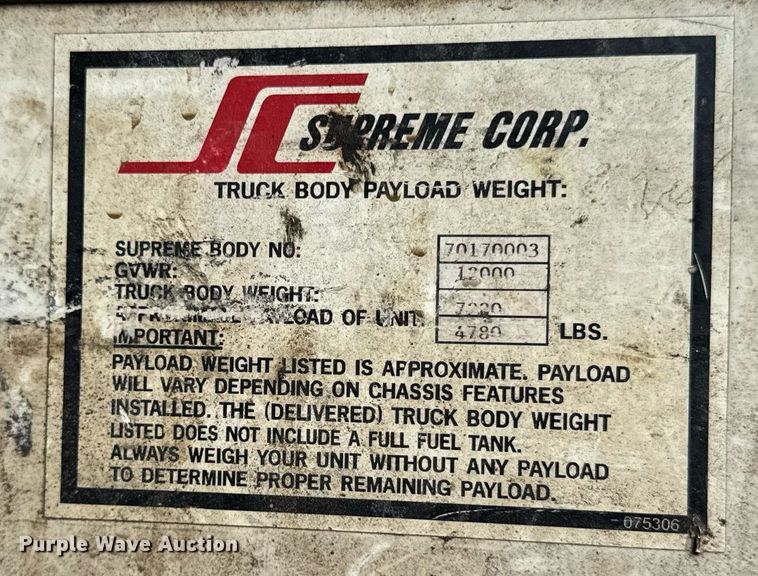 image for item EF2069 2007 Chevrolet Express box truck