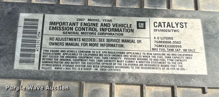 image for item EF2069 2007 Chevrolet Express box truck