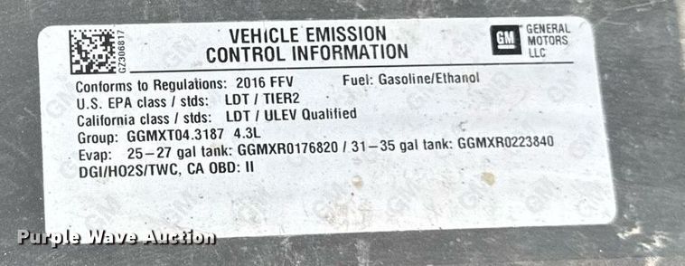 image for item EF2071 2016 Chevrolet Silverado 1500 Double Cab pickup truck