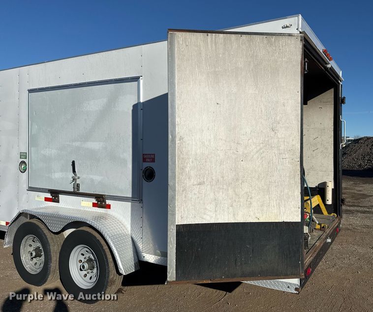 image for item EG2473 2015 C&W 7-42-VT-7K-2 pressure washer trailer