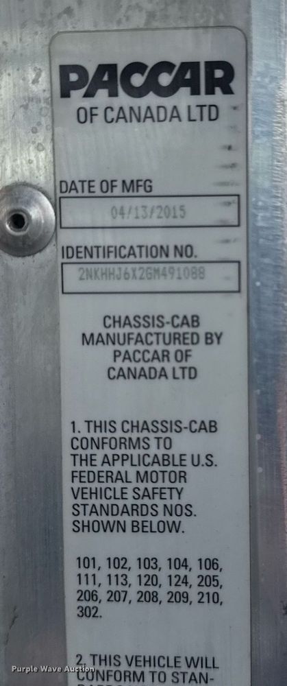 image for item EG5898 2016 Kenworth T270 box truck