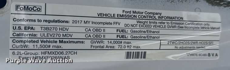 image for item EG5910 2017 Ford F350 Super Duty  Crew Cab flatbed pickup truck