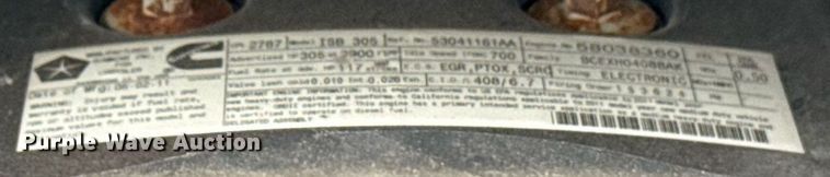 image for item EG5927 2011 Dodge Ram 3500 flatbed pickup truck