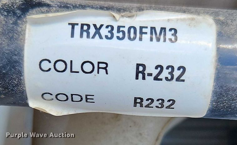 image for item EJ0156 2003 Honda Rancher TRX350 ATV