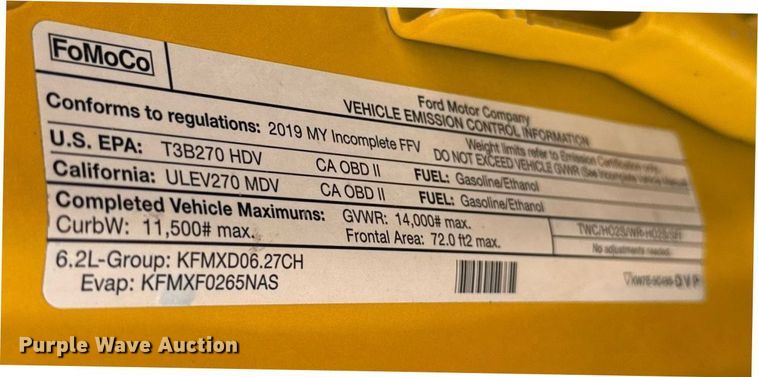 image for item EJ4771 2019 Ford F350 Super Duty utility bed pickup truck