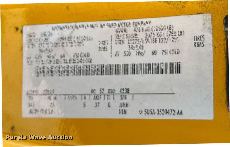 image for item EJ4773 2020 Ford F350 Super Duty utility bed pickup truck