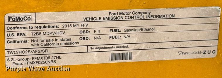 image for item EJ4776 2015 Ford F350 Super Duty utility bed pickup truck