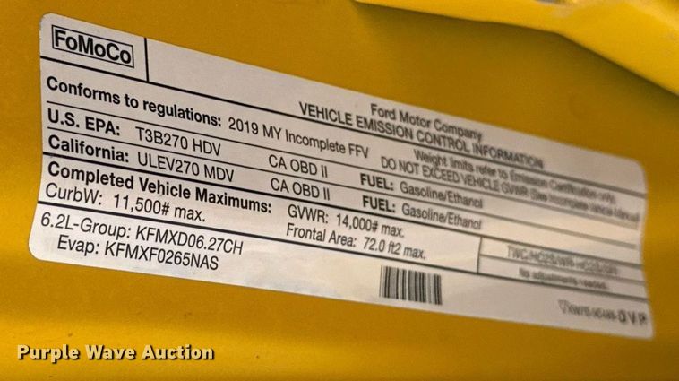 image for item EJ4777 2019 Ford F350 Super Duty utility bed pickup truck