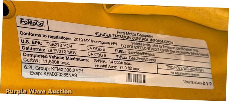 image for item EJ4778 2019 Ford F350 Super Duty utility bed pickup truck