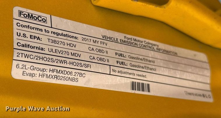 image for item EJ4788 2017 Ford F350 Super Duty XL utility bed pickup truck