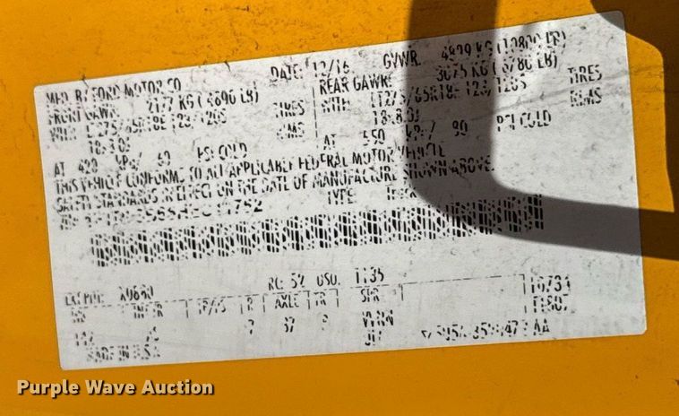 image for item EJ4788 2017 Ford F350 Super Duty XL utility bed pickup truck