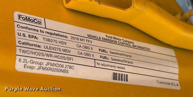 image for item EJ4792 2018 Ford F350 Super Duty utility bed pickup truck