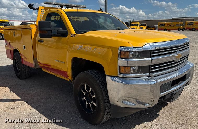 image for item EJ4793 2017 Chevrolet Silverado 3500HD utility bed pickup truck