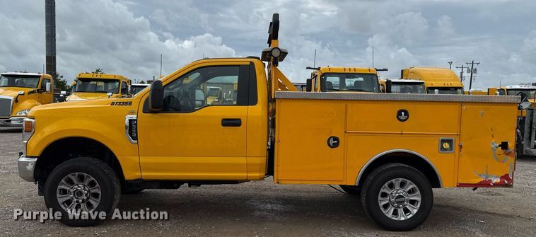 image for item EJ4802 2021 Ford F350 Super Duty utility bed pickup truck