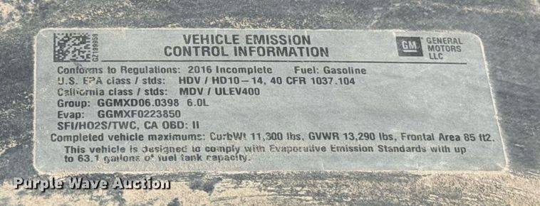 image for item EJ4804 2016 Chevrolet Silverado 3500HD utility bed pickup truck