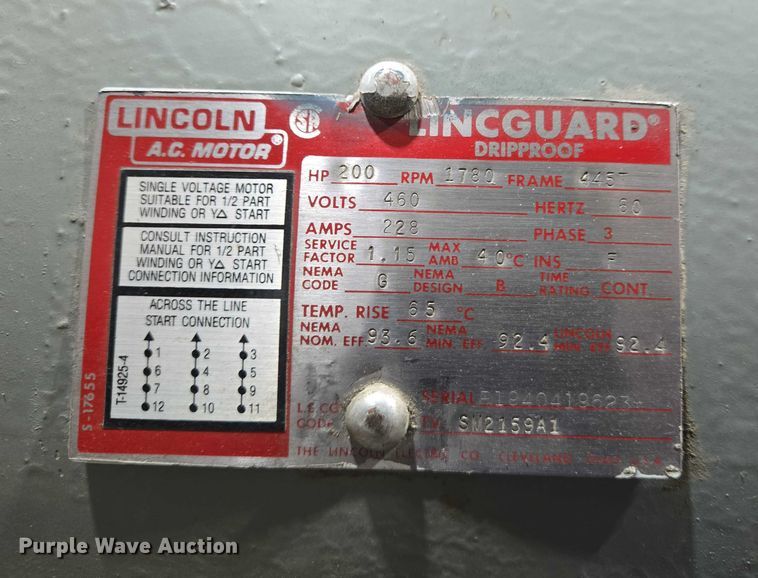 image for item EJ7585 Quincy  QSI-1000 air compressor