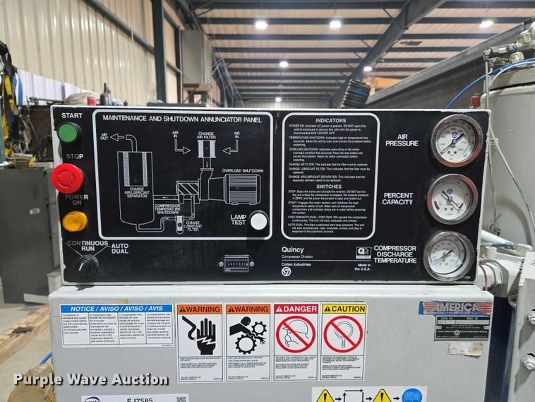 image for item EJ7585 Quincy  QSI-1000 air compressor