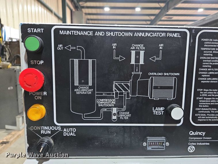 image for item EJ7585 Quincy  QSI-1000 air compressor