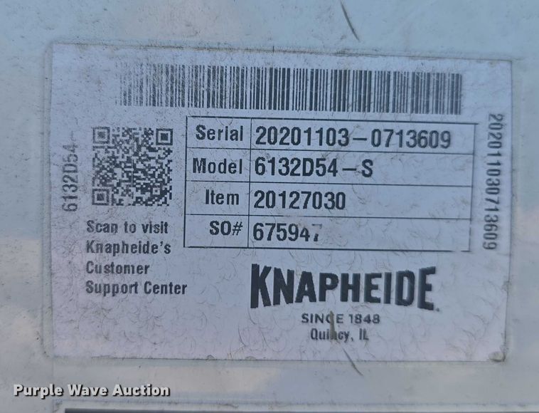 image for item EK5347 Knapheide 6132D54-S utility bed