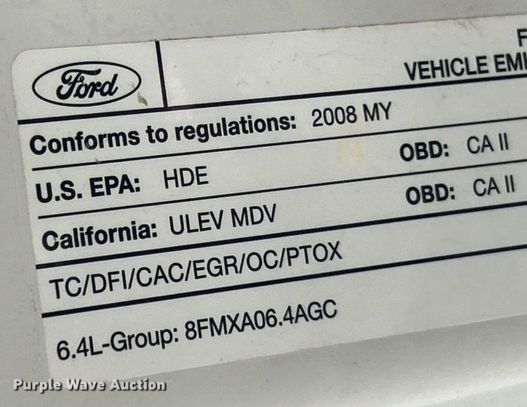 image for item EK8093 2008 Ford F250 Super Duty Lariat Crew Cab pickup truck