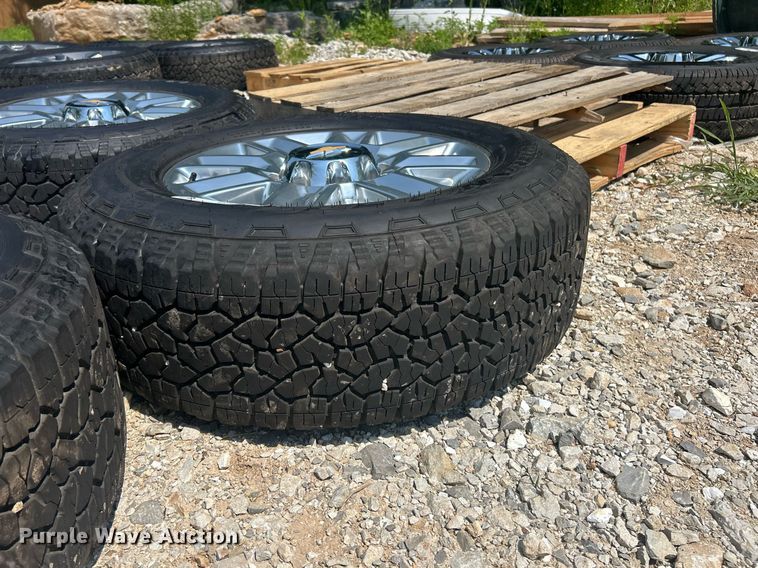 image for item EK8212 (4) 275/65/20 Goodyear Wrangler tires and wheels