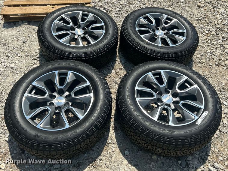 image for item EK8214 (4) 275/60R20 Goodyear Wrangler tires and wheels