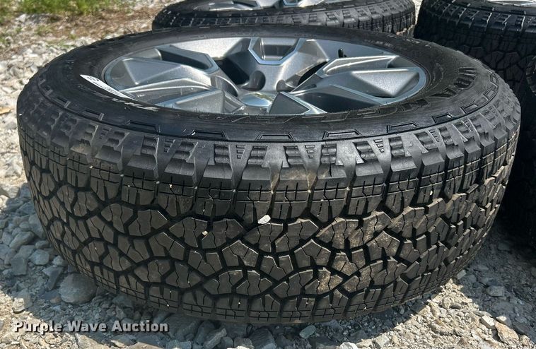 image for item EK8214 (4) 275/60R20 Goodyear Wrangler tires and wheels