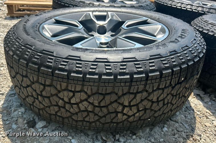 image for item EK8214 (4) 275/60R20 Goodyear Wrangler tires and wheels