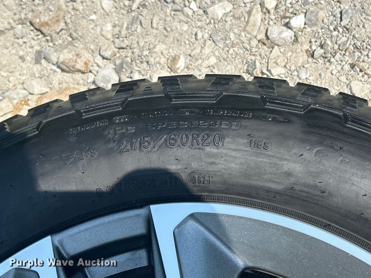 image for item EK8214 (4) 275/60R20 Goodyear Wrangler tires and wheels