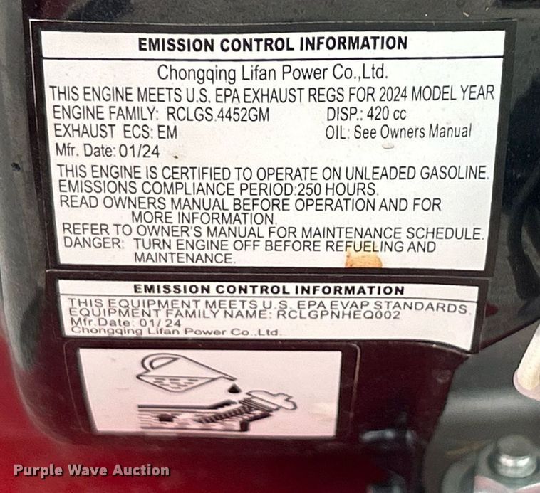 image for item EK8221 2024 Magnum 4000 GS18 pressure washer