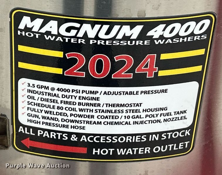 image for item EK8221 2024 Magnum 4000 GS18 pressure washer