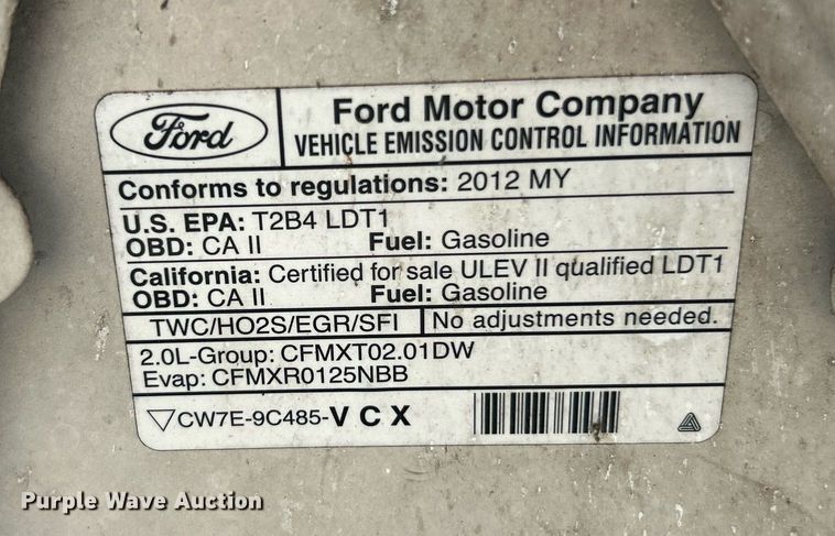 image for item EK8227 2012 Ford Transit Connect van