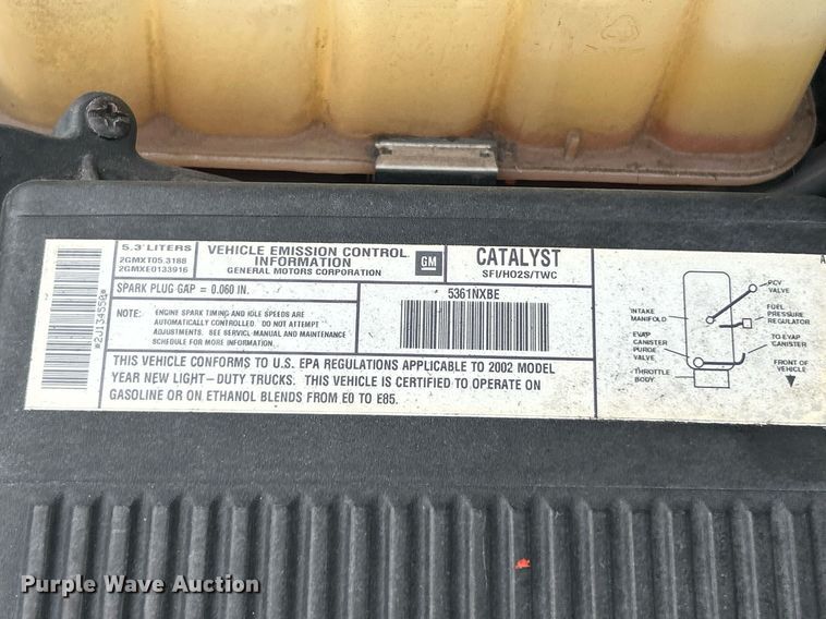 image for item EK8234 2002 Chevrolet Suburban  1500LT  SUV