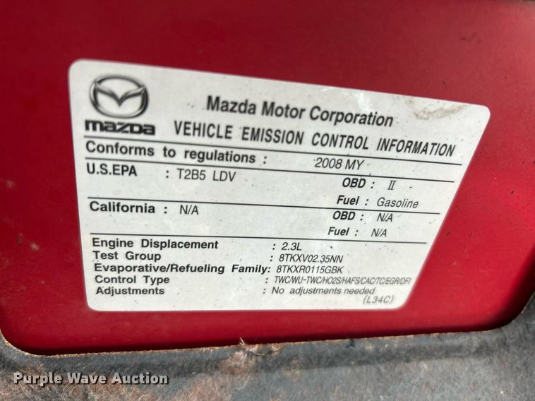 image for item EK8237 2008 Mazda Mazda 3 