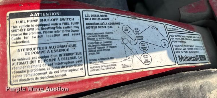 image for item EM2003 2002 Ford F450 Super Duty flatbed truck