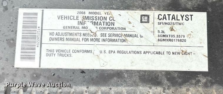 image for item EM2594 2008 Chevrolet Silverado 1500 Ext. Cab pickup truck