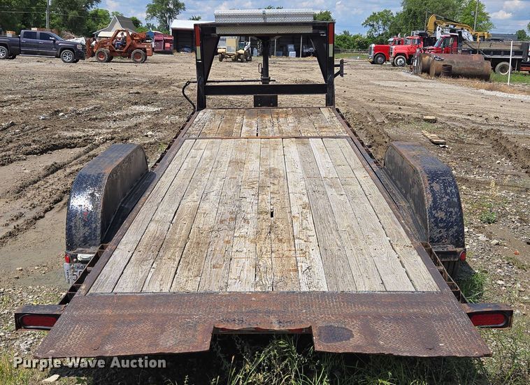 image for item EM7433 2008 Doolittle gooseneck tilt deck equipment trailer
