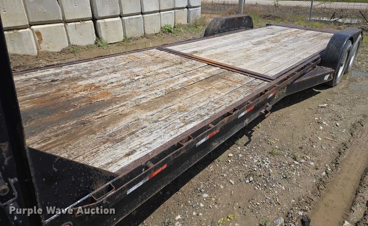 image for item EM7433 2008 Doolittle gooseneck tilt deck equipment trailer
